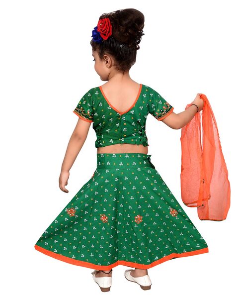 Kids Baby Girls New Mirror Work Lehenga Choli