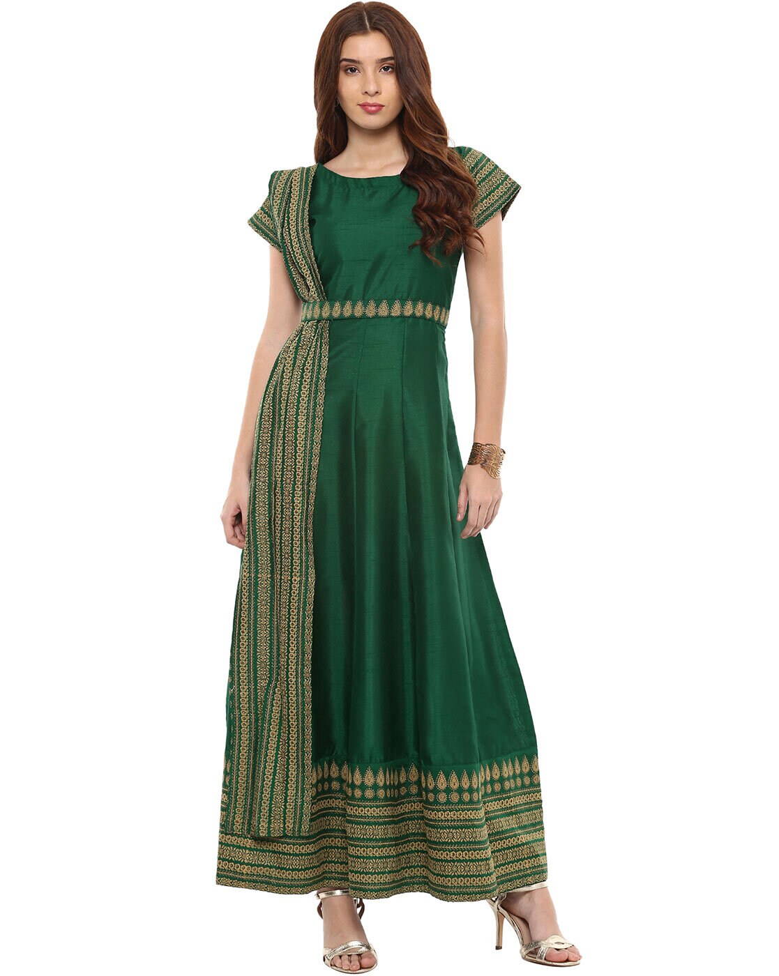 Buy Green Kurtas for Women by AHALYAA Online | Ajio.com