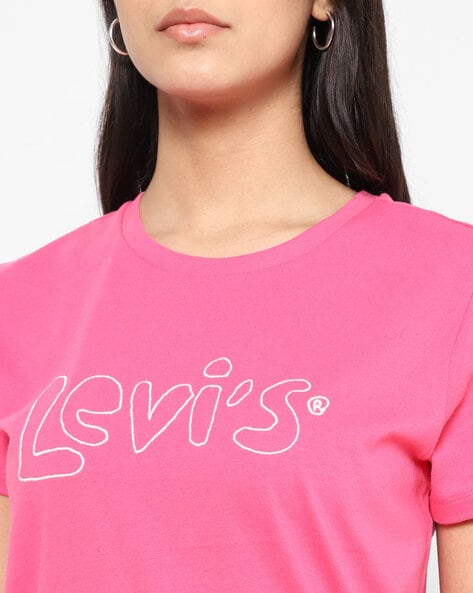 Tee SS Logo WMS Pink ISOVER 40/L 