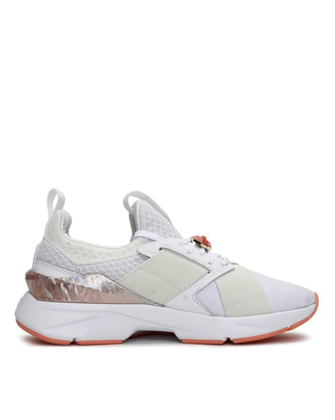 puma muse white sneakers