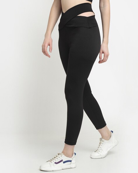 Buy Black Leggings for Women by EVERDION Online