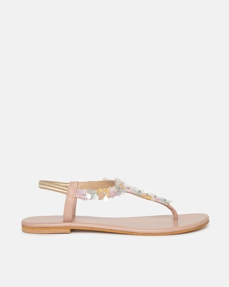 Buy Women's Pink Embellished Sandals Online | Next UK