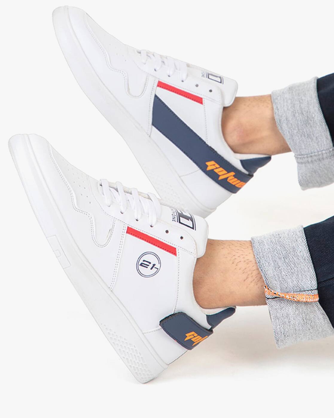 White Sneakers for Men by GO21 Online 