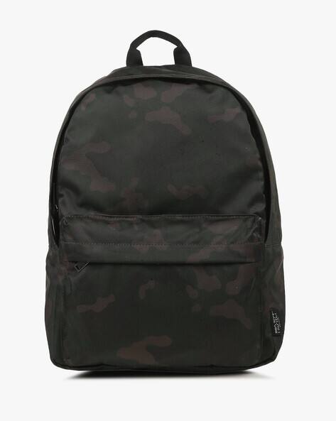 Camouflage Print Backpack with Adjustable Straps