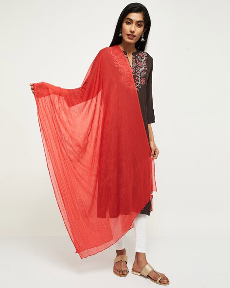 Dupatta with Beaded Accent Price in India