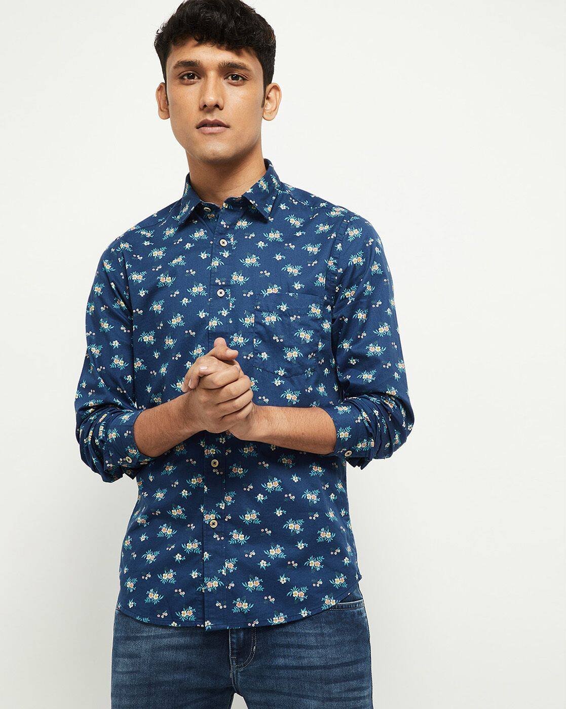 Buy Blue Shirts for Men by MAX Online 