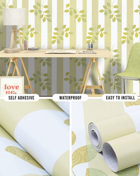 Buy WallWear - Self Adhesive Wallpaper & Wall Sticker (Golden Patti) Extra  Large (300x40cm) for Bedroom | Livingroom | Kitchen | Hall Etc. Online at  Best Prices in India - JioMart.