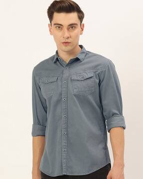 Buy Liight Grey Shirts for Men by iVOC 