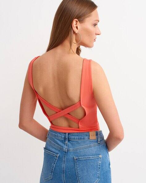 Buy Orange Tops for Women by Oxxo Online | Ajio.com