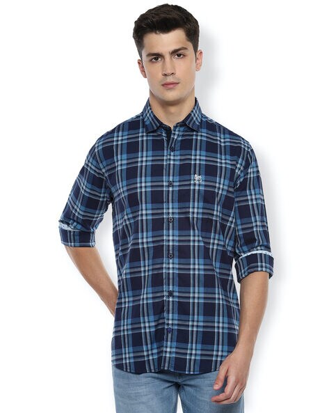 Buy Blue Shirts for Men by VAN HEUSEN Online