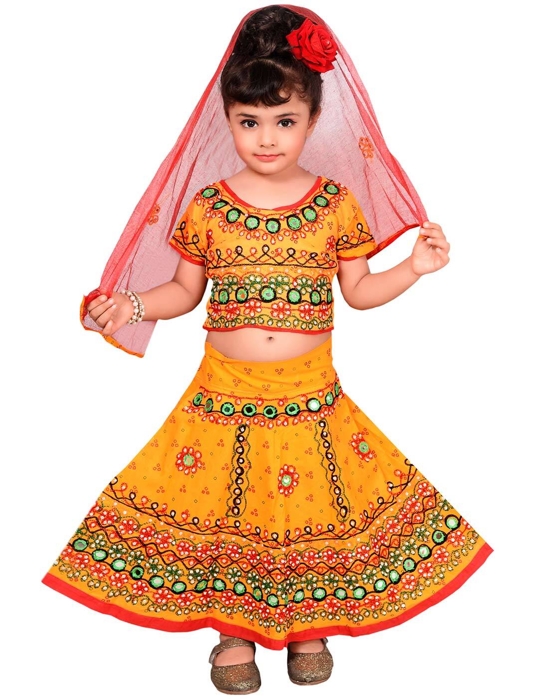 Party Wear Printed Multicolor Silk Jaipuri Lehenga Choli Set at Rs 900 in  Jaipur