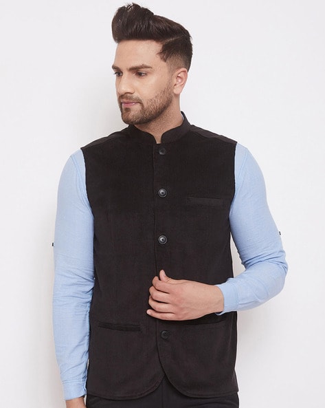 Buy Hangup Pink Regular Fit Sleeveless Nehru Jacket for Men Online @ Tata  CLiQ