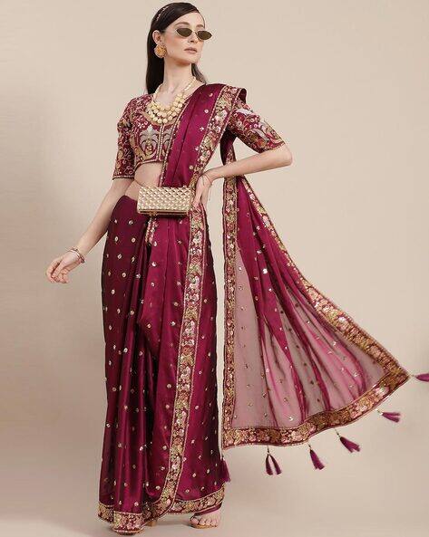 Embellished Silk Saree