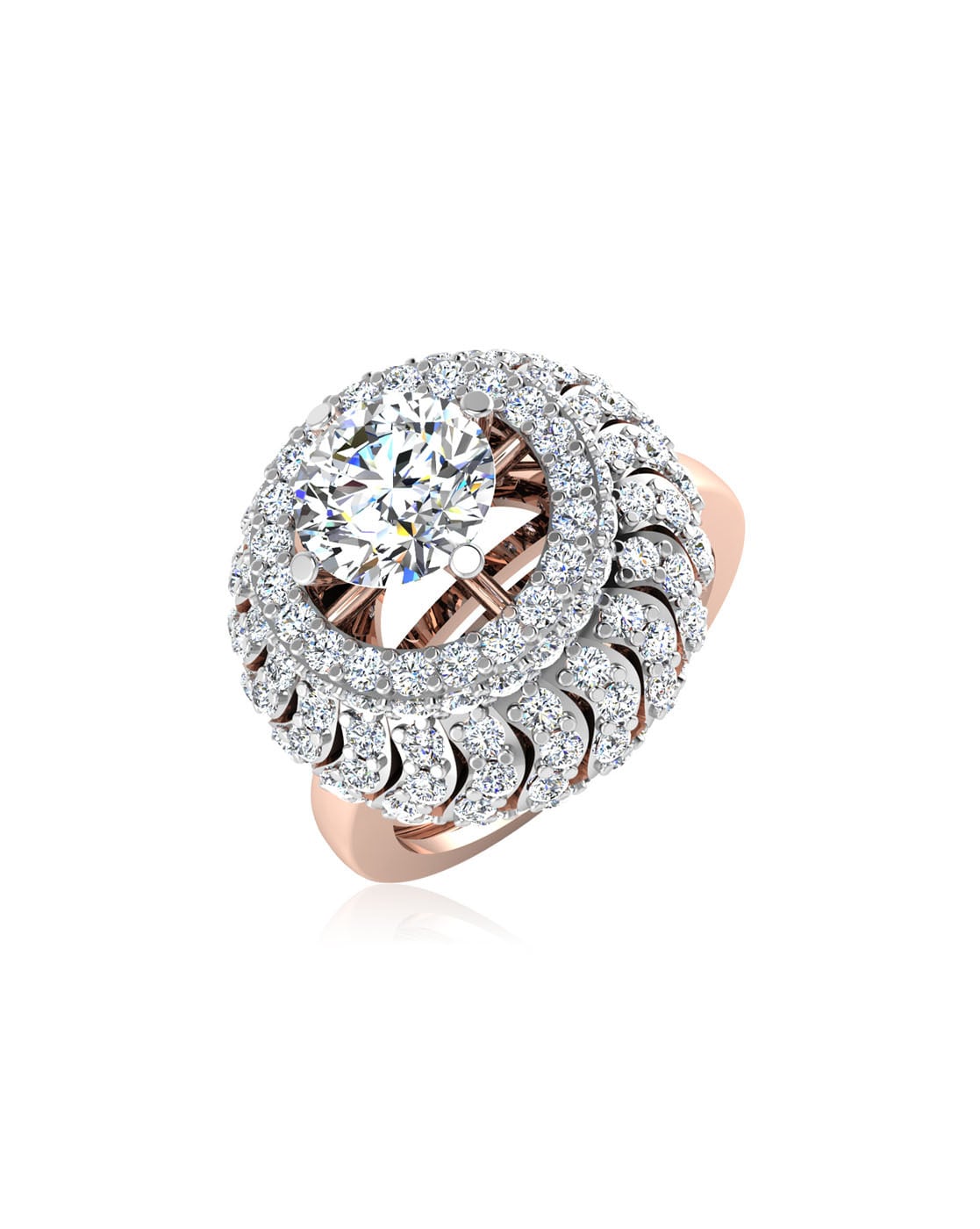 Buy Mia By Tanishq 14KT Rose Gold Finger Ring - Ring Gold for Women 9594025  | Myntra