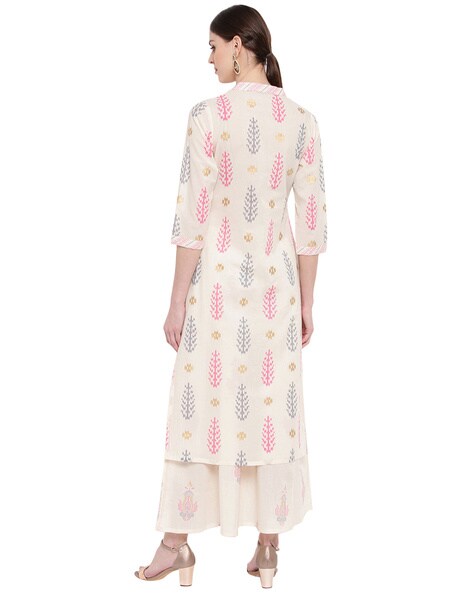 Buy Zuba by Westside Teal Floral Printed Kurta for Online @ Tata CLiQ