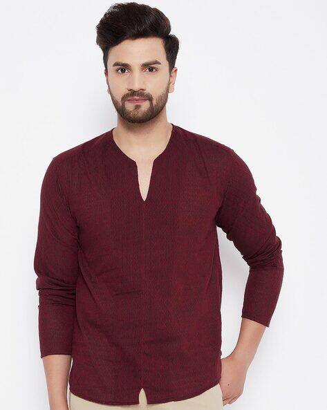 round neck short kurta