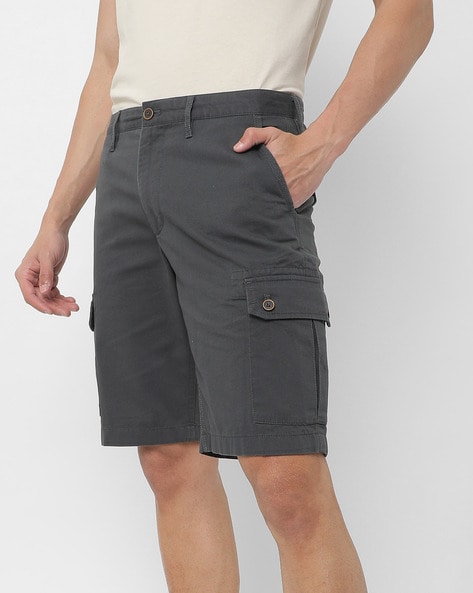 Buy Dark Grey Shorts 3 4ths for Men by INDIAN TERRAIN Online Ajio