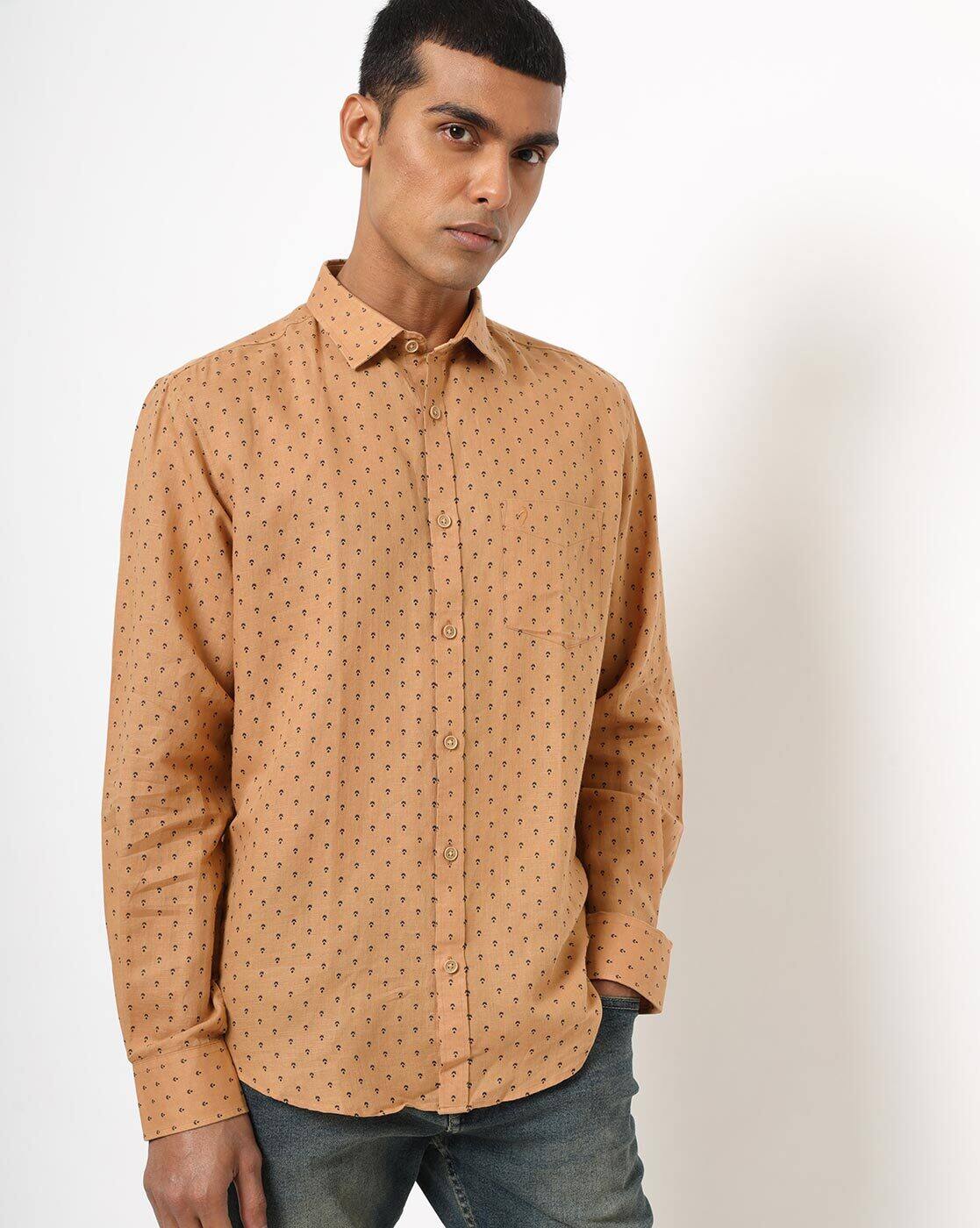 Khaki Shirts for Men by INDIAN TERRAIN 