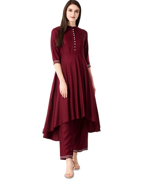 Floral Print Cotton Palazzo Kurti Set at Rs.550/Piece in bhilai offer by  Amar Cloth Stores