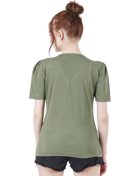 Buy Green Tops for Women by POPWINGS Online
