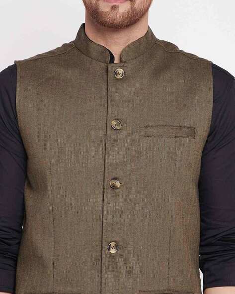 Waistcoat for Men - Buy Latest Nehru Jackets Designs Online USA | Men's  Waistcoat