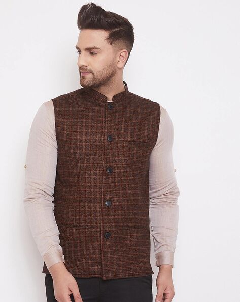 woolen nehru jacket for men