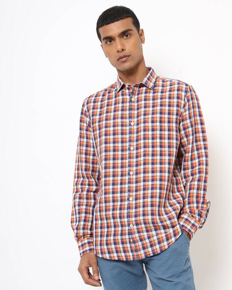 Buy Indigo Blue Shirts for Men by INDIAN TERRAIN Online