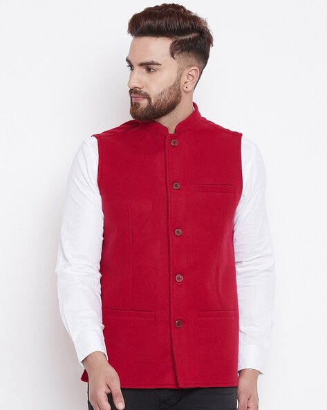 Even Nehru Jacket with Insert Pockets