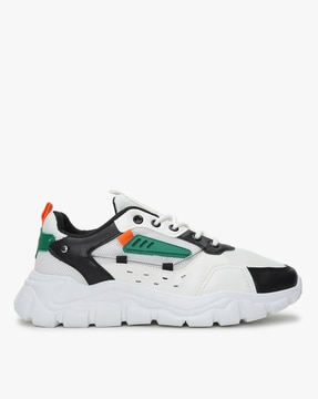 altheory panelled lace up sneakers