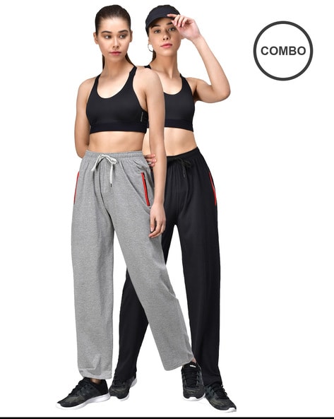 WOMENS TRACK PANTS COMBO PACK OF 02,LADIES TRACK PANTS COMBO PACK OF 02 (  POCKET JEGGINGS)