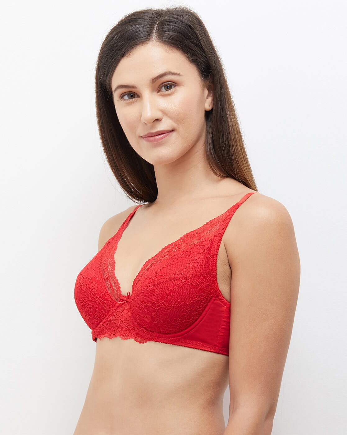 Padded Ladies Net Bra Cross Strips, Red, Size: 34B at Rs 115/piece in Surat