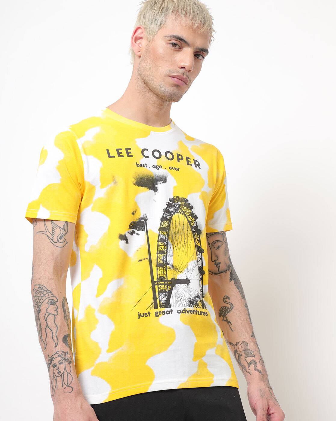 Yellow Tshirts for Men by LEE COOPER 
