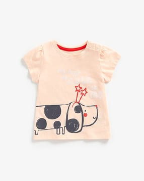 mothercare Playful Pup Print Round-Neck Top-picture-31