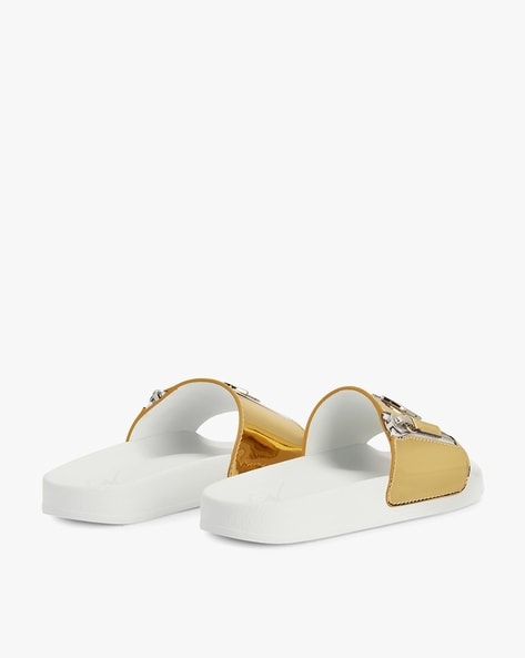 Buy Gold Flip Flop Slippers for Women by Giuseppe Zanotti Online