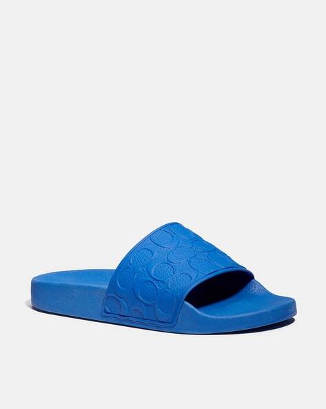 Men blue gucci slides Clearance