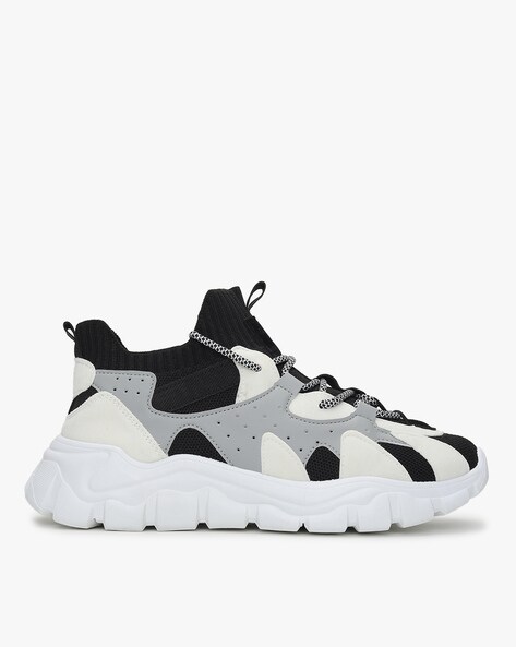 altheory panelled lace up sneakers