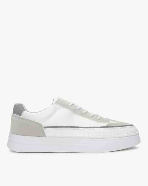 Panelled Low-Top Lace-Up Sneakers