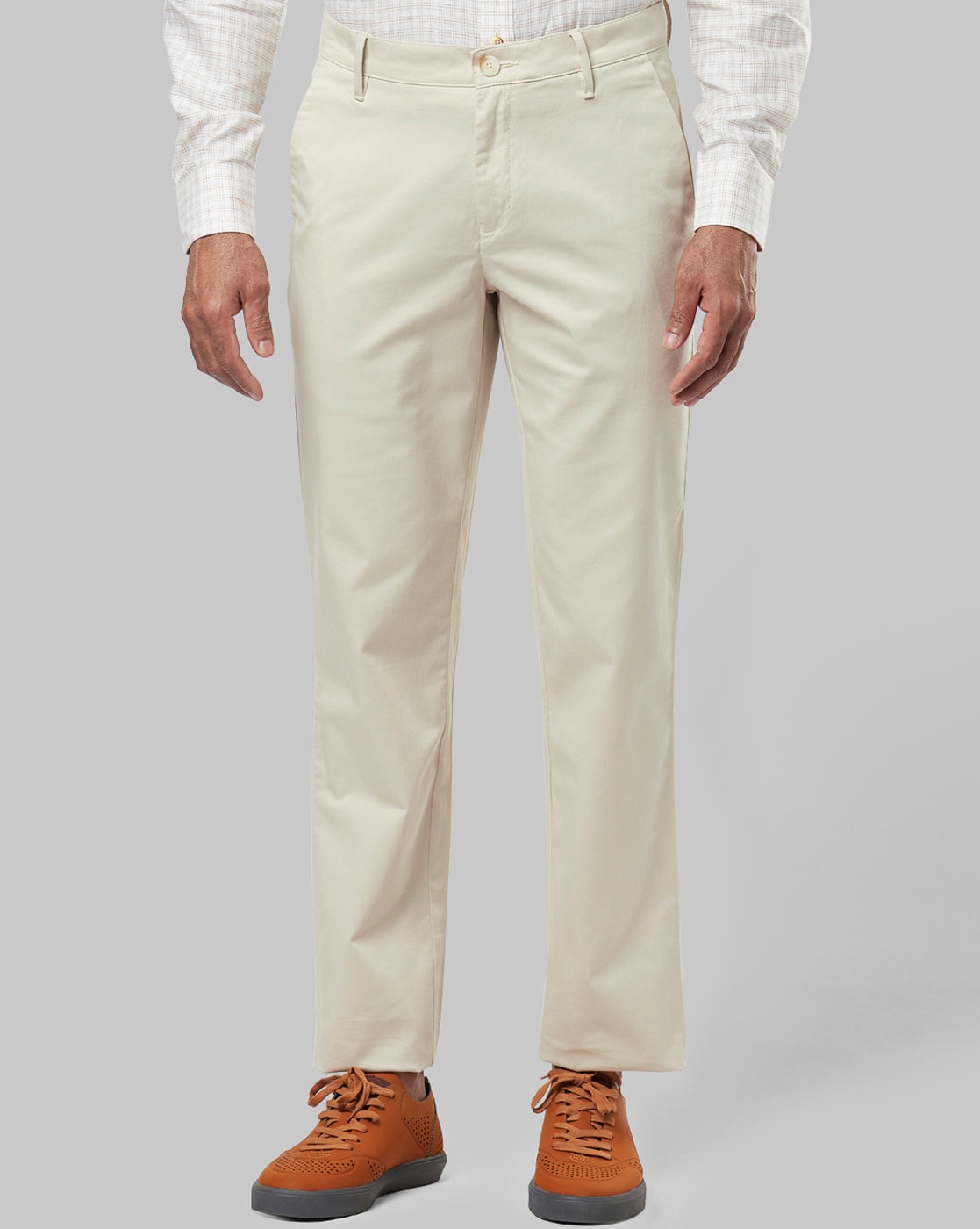 Buy online Beige Solid Formal Trouser from Bottom Wear for Men by Raymond  for 1369 at 45 off  2023 Limeroadcom
