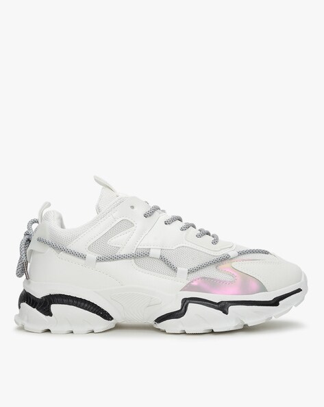 altheory panelled lace up sneakers