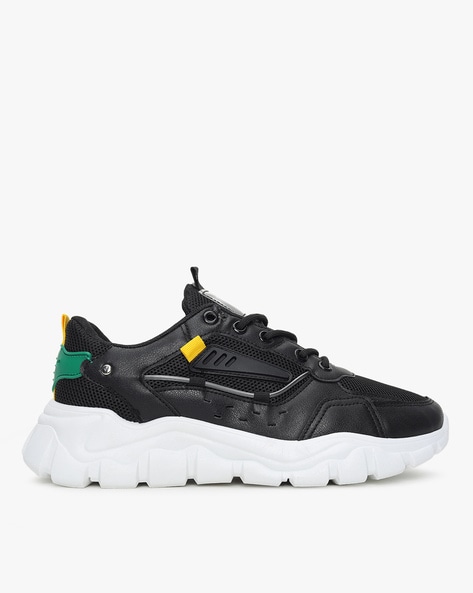 altheory panelled lace up sneakers