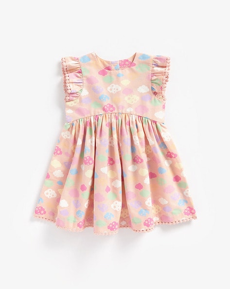 Buy Pink Floral Mesh Party Dress Online at Best Price | Mothercare India