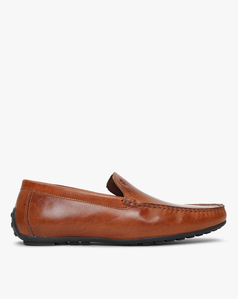 Red Tape Square-Toe Slip-On Penny Loafers