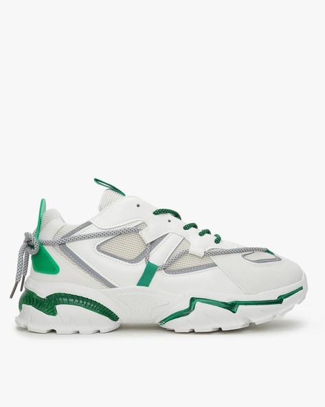 altheory panelled lace up sneakers