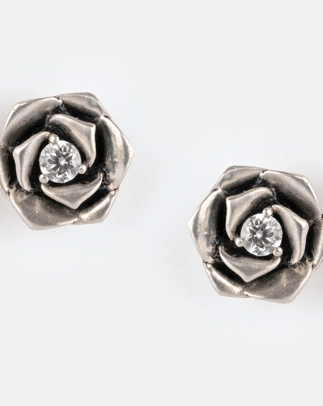 Buy Giva Sterling Silver Rose Gold Flower Stud Earrings For Women Online at  Best Prices in India  JioMart
