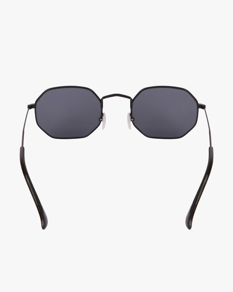 Ray-Ban RB1972 Polarised Unisex Octagonal Sunglasses, Silver at John Lewis  & Partners