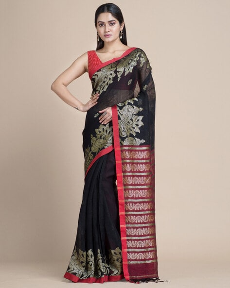 Organic Banarasi Saree Lichi Silk - Amare Fashions Sri Lanka