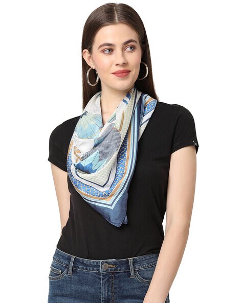 Floral Print Silk Scarf Price in India