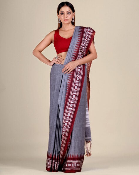 Buy GHOSH HANDLOOM SAREES For Women Striped Bollywood Handloom Pure Cotton  Saree (Multicolor) Online at Best Prices in India - JioMart.