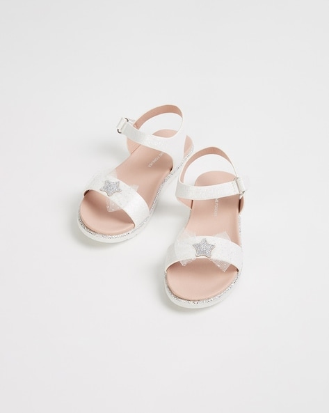 Buy White Sandals for Girls by FAME FOREVER BY LIFESTYLE Online