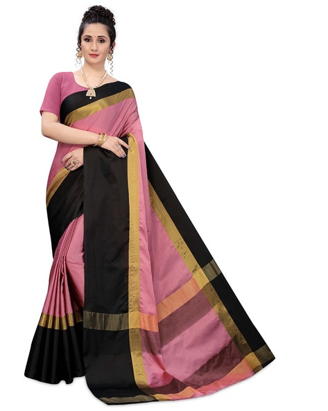 Buy Pink Sarees for Women by Marziyaa Online | Ajio.com